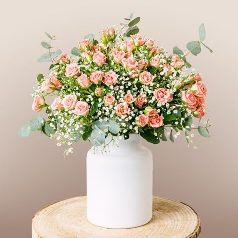 Boho Life: Rosa Spray y Gypsophila