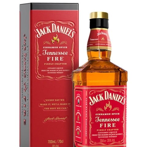 Jack Daniel's Tennessee Fire: Whiskey en Estuche de lata