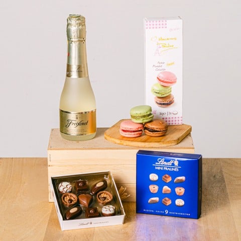 Sweet Bubbles: Mini Pralinés y Cava Carta Nevada