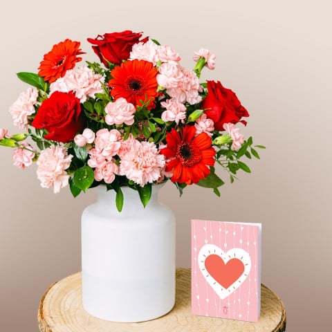 Amor del alma: Rosas y Gerberas