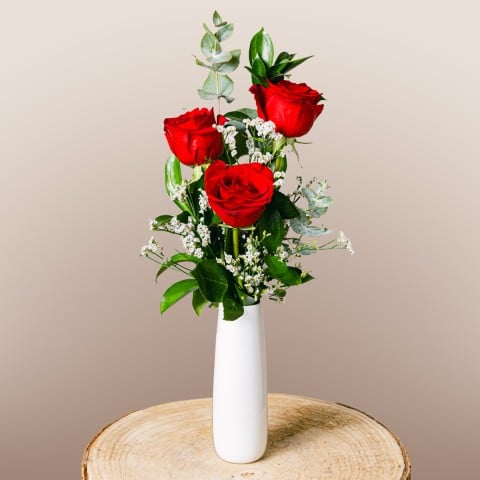 Recordatorio Romántico: Rosas Rojas