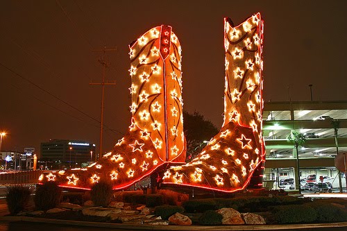 botas texanas san antonio decoradas por navidad