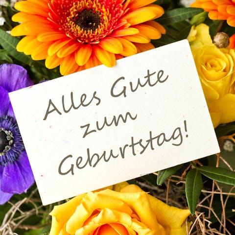 How to Say Happy Birthday in German - Flora Queen