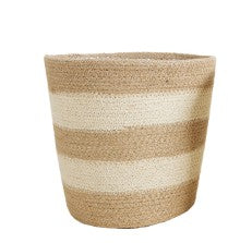 Creme Jute Basket - L/21cm Flora Queen Flora Queen