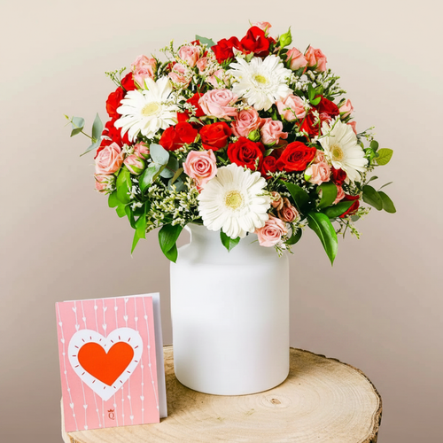 Belleza Pura - Rosas Spray y Gerberas